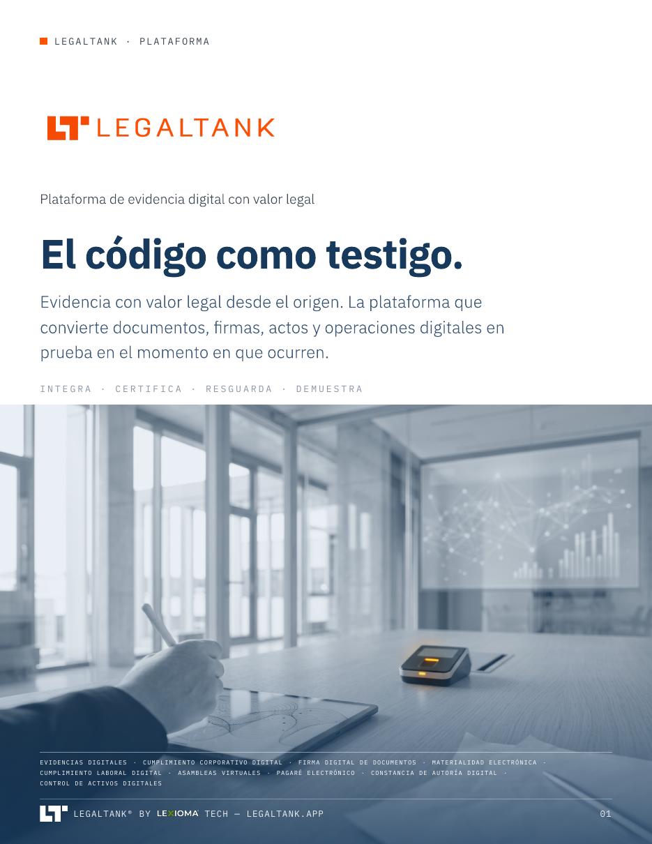 Portada — LEGALTANK Plataforma